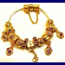 murano bracelet..Gold.